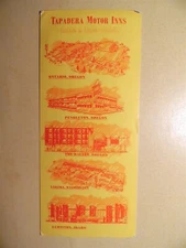 Tapadera Motor Inns Oregon Washington Idaho vintage oversized postcard 