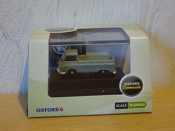 Vw T2 Pick Up Pritsche Oldtimer Grau Modelauto Ca. 3Cm *Neu* 1:148-image