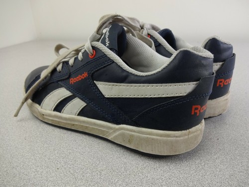 Reebok Royal Flag Boys Sneakers Sz 3 Tennis Shoes Navy Blue Red White - Picture 8 of 9