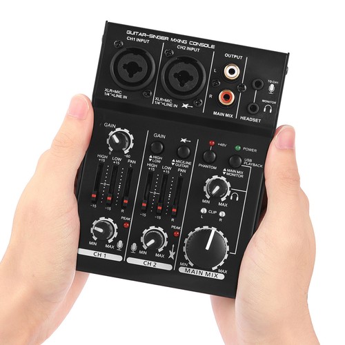 3-Channel Sound Mixing Console Digital Audio Mixer 5V USB AU J9T5 - Picture 6 of 11