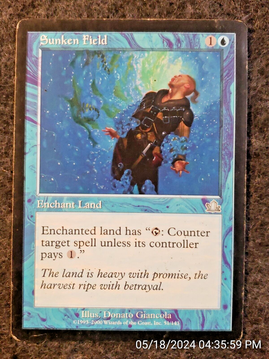 Sunken Field Prophecy PLD MINOR DAMAGE MAGIC THE GATHERING MTG