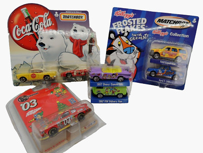 Mixed Lot Die Cast Cars Matchbox Kellogg's Nascar Coca-Cola Rice Krispies NEW