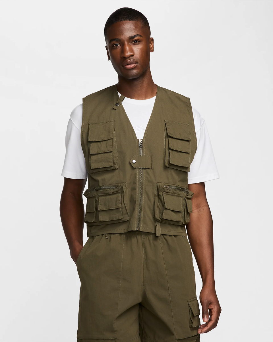 Nike Life Utility Vest Men's FN3214-325 Medium Brand $175 | eBay