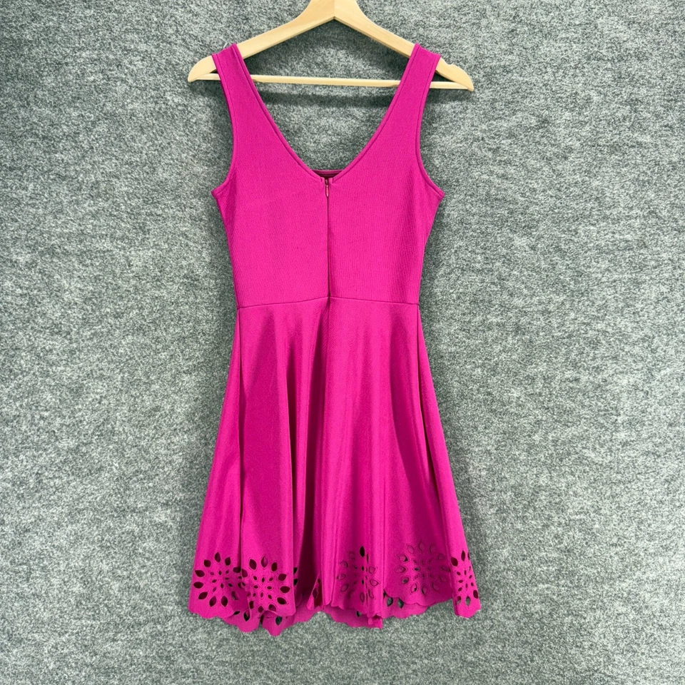 Vestido Mystic Mujer S Pequeño Rosa Funda Midi Cremallera Cuello Cuadrado Sin Mangas Informal Foto 2 de 4