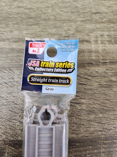 USA Train Series Collectors Edition Track No. 2 Straight Train Track Gray 4 pc - Picture 2 of 6