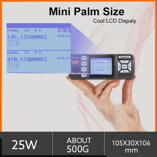 Mini radio móvil Baojie UHF VHF BJ-318 25W 136-174 y 400-490Mhz - Imagen 6 de 11
