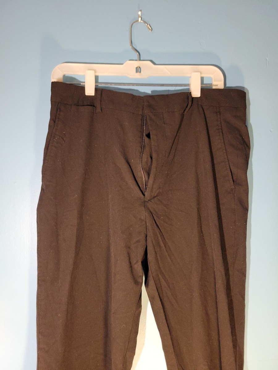 J. Ferrar Mens Black Super Slim Fit Dress Pants Size 34x34