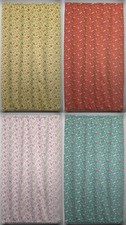 Spring Flowers French Door Curtain Panel with Tie Back 4 Colors Available