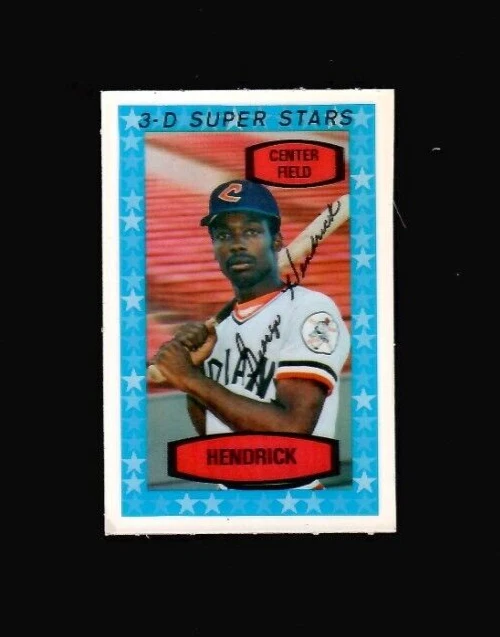 1975 Kelloggs #46 GEORGE HENDRICK Cleveland Indians No Cracks Kellogg's
