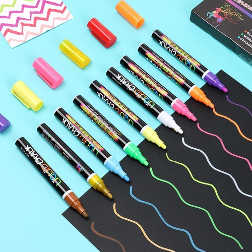 Blackboard Glass Windows Chalkboard Pen Marker Chalk Marker Liquid Chalk - Picture 5 of 23