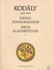 KODALY Kilenc Zongoradarab Neun Klavierstucke Op. 3 PIANO Sheet Music