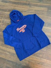 MITCHELL NESS women's DENVER BRONCOS, hoodie sweatshirt, blue, PLUS 1X, NEW