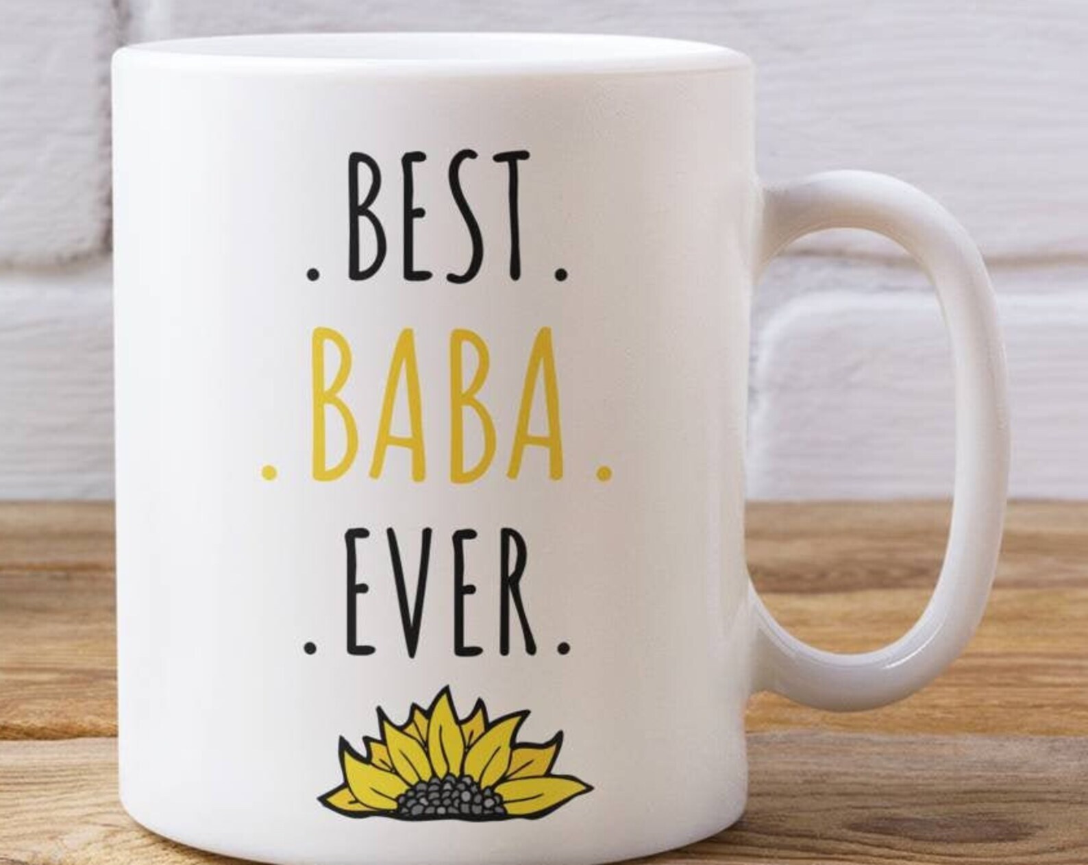 Best Baba Ever Ceramic Mug Gift in 11oz or 15oz Options
