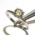 GIA certified 14k white gold 1.02ct round diamond solitaire engagement ring 2.1g — photo 7