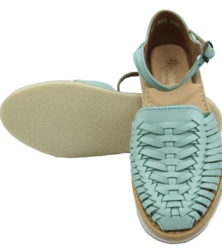 Neuwertige Macarena Huarache Leder mexikanisch Größe 25 Größe 8 schmale Füße 25 3050 0622 - Bild 4 von 7