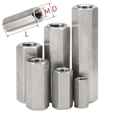 Filettatura sinistra e destra esagonale dado lungo manicotti filettati dadi di collegamento