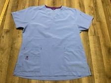 Carhartt Shirt, Women's Size XL, Blue, V-neck, Scrub Top, Pockets