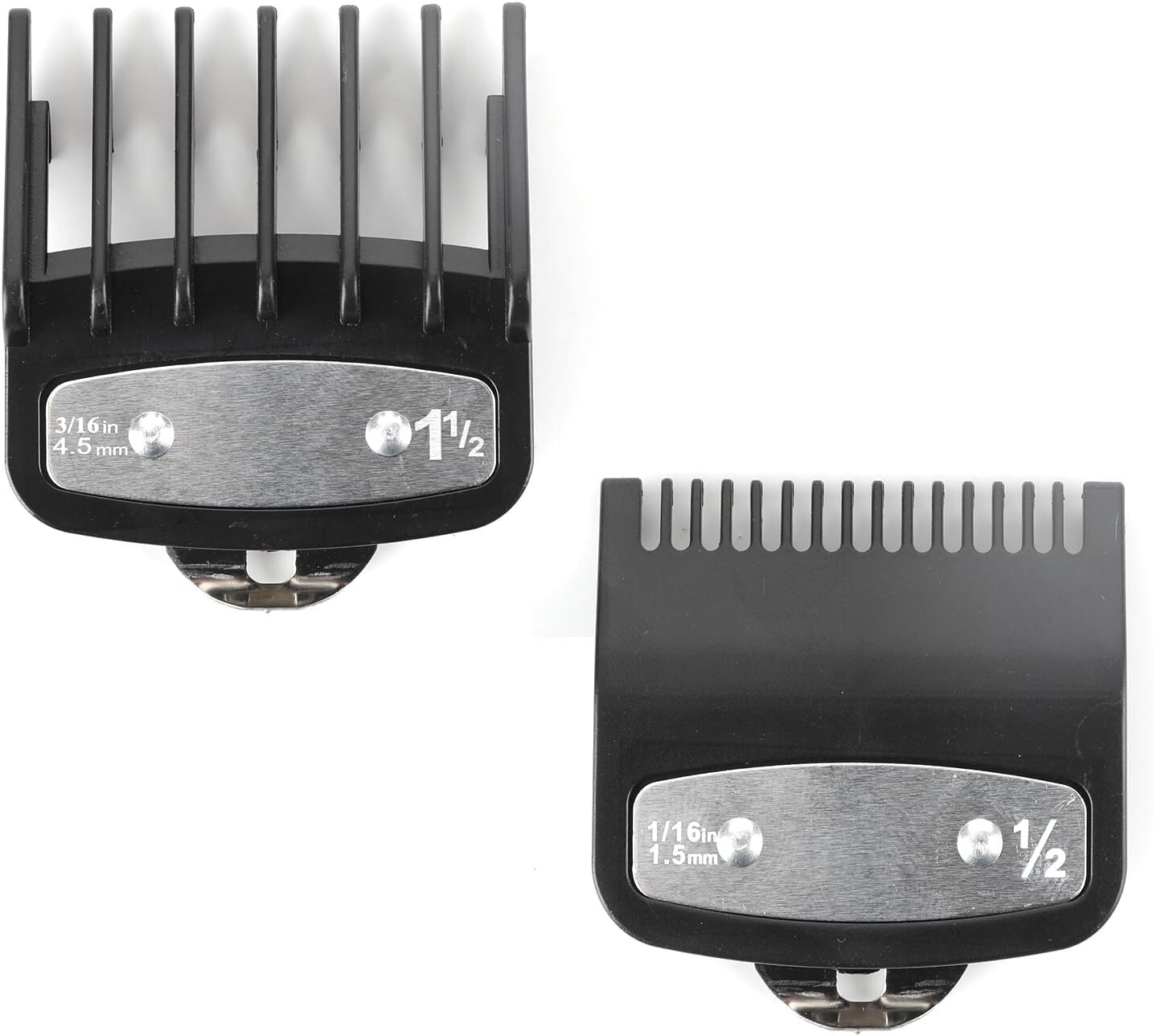 2 Pack Clippers Guard Attachment Combs No ½ 1.5mm + No 1½ 4.5mm Compatible Wahl