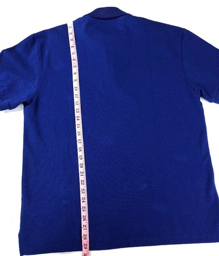 ¡ALTA COSTURA MOSCHINO PARA HOMBRES! POLO BORDADO DE ALGODÓN MILANO PIQUÉ AZUL XL - Imagen 9 de 10