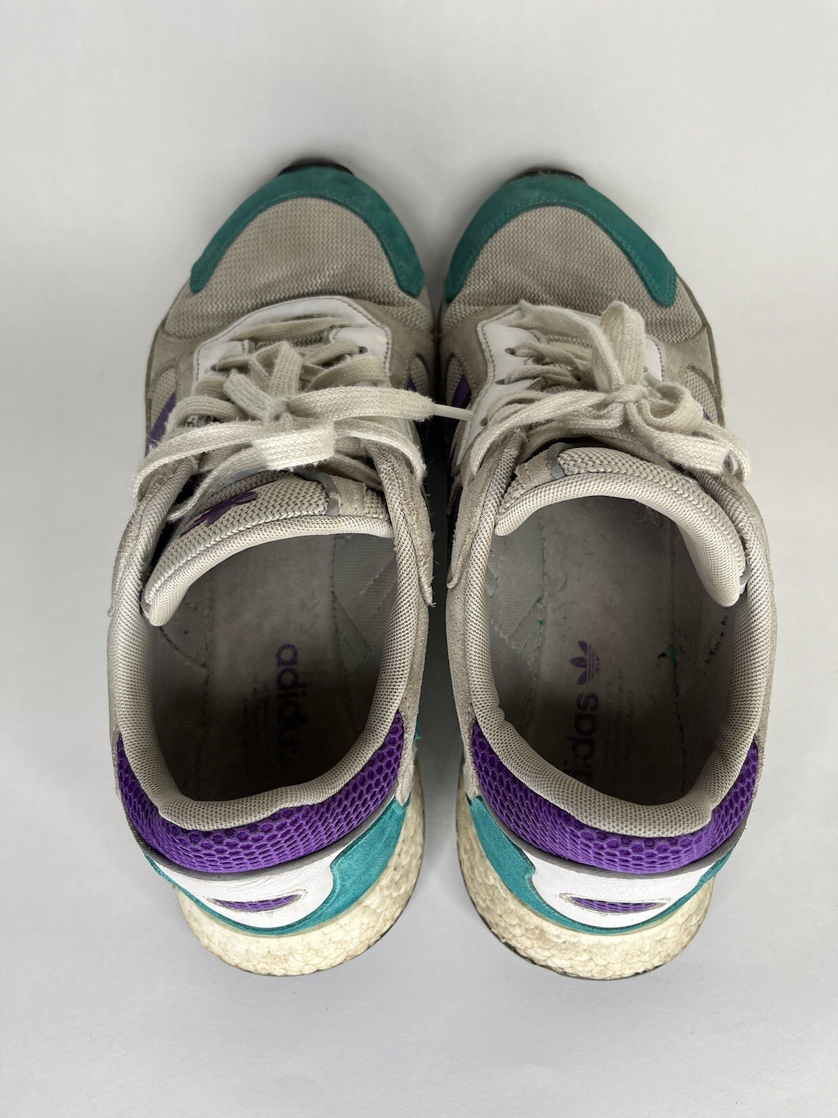 Adidas Originals Tresc Run White Purple Teal Mens Shoes EH1352 Men's Size 11.5