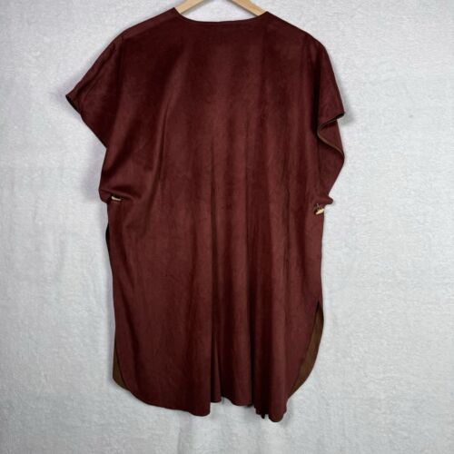 CHICO’S two-tone reversible faux suede ruana one size - Picture 8 of 8