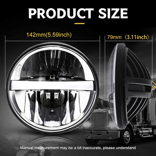 Black 4pcs 5.75 5-3/4" LED Headlight DRL For Holden HQ HK HT HX HZ HJ HG Premier - Picture 2 of 12