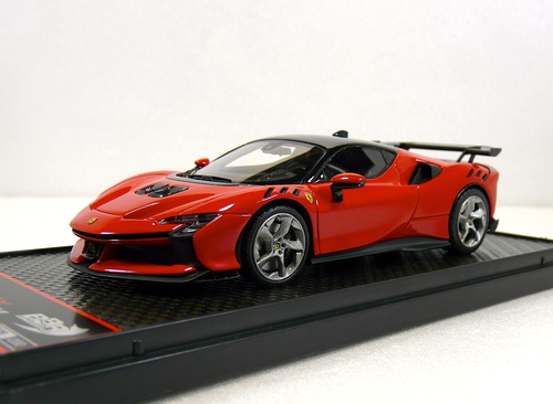 FERRARI SF90 XX Stradale Rosso Corsa 322 LTD BBR MODELS 1:43 - Imagen 6 de 7