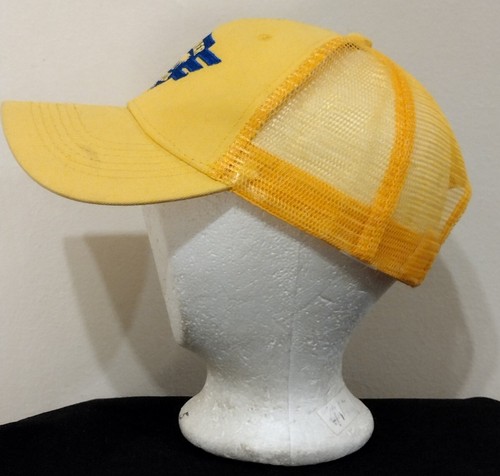 Panther Patrol Paw Print Logo Hat Cap Yellow Snapback Embroidered Mesh - Picture 4 of 8