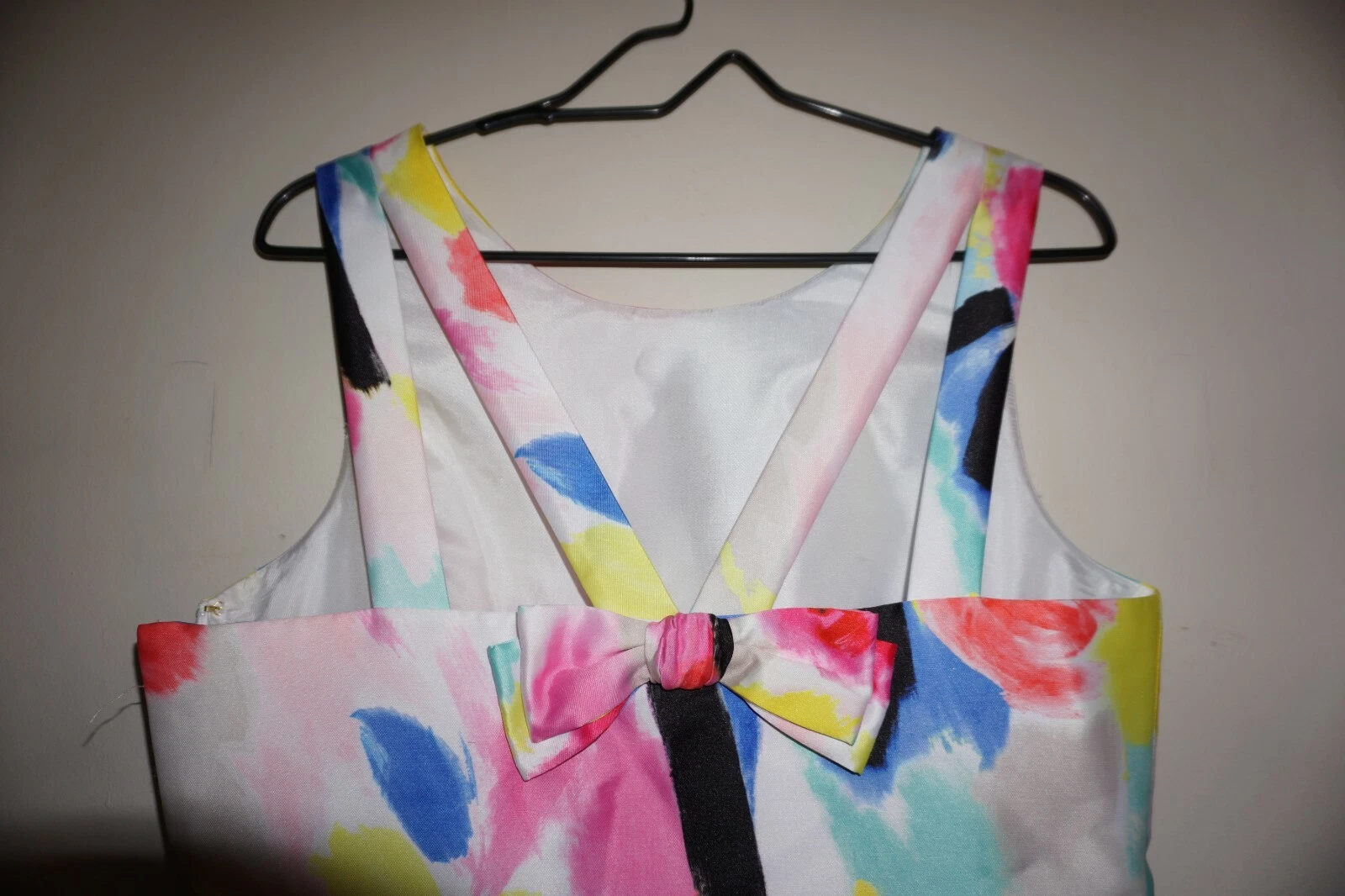 Abito Kate Spade Watercolor fit e svasato sapore del mese taglia 2 nuovo con etichetta