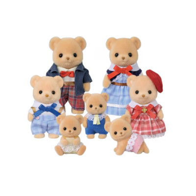 Sylvanian Families Biscuit Bear Family Set Calico Critters PSL #MC704