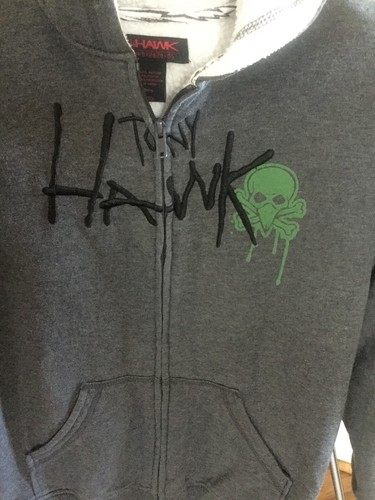 Tony Hawk Youth Size Medium Sherpa Lined Zip Up Hoodie Sweater - Picture 2 of 4