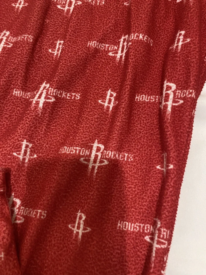 Houston Rockets NBA Hombres Dormir Salón Pijama Poliéster Estampado Pantalones XL 40X42 Rojo Foto 3 de 4