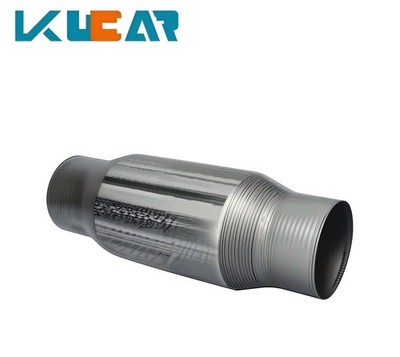 1Pcs 3'' Inlet Outlet Universal Catalytic Converter High Flow Exhaust Pipe 