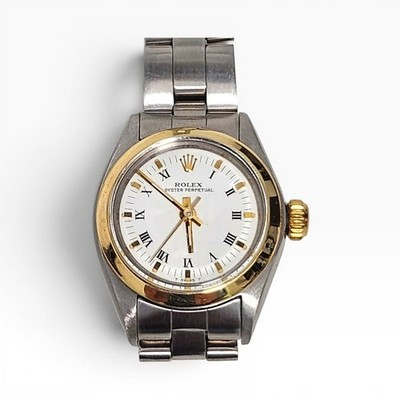 Rolex Oyster Perpetual Ladies No Date Ladies No Date 2030 SS & 14KYG Watch 6718