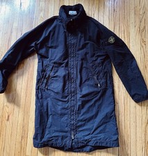 Stone Island BLACK Trench Jacket Coat Size M ...