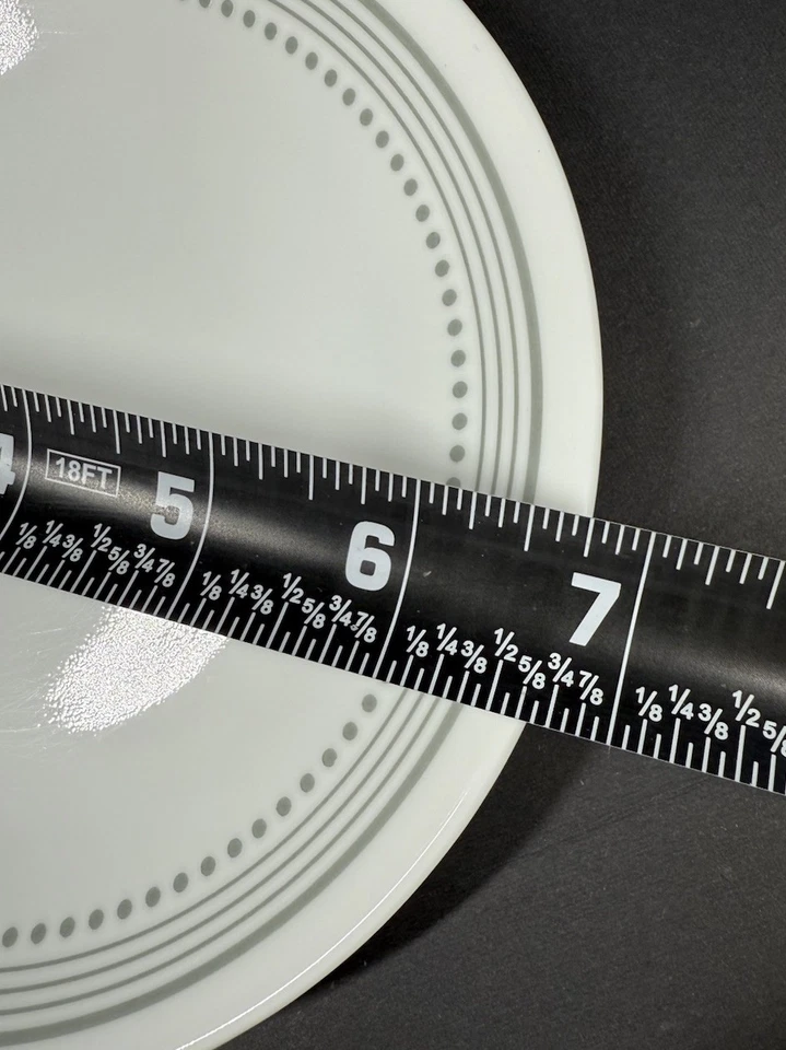 Platos de cena vintage 16 Corelle Mytic gris a rayas puntos 10,25", 6,75" Foto 4 de 4