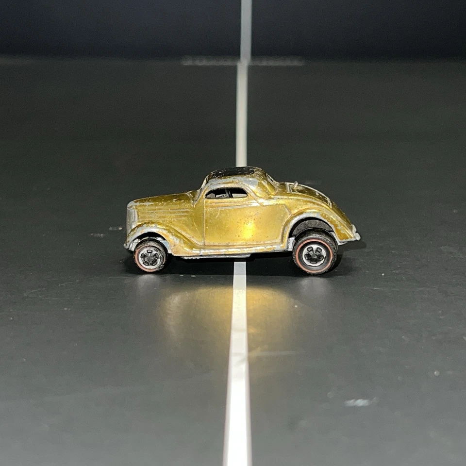ВИНТАЖНЫЙ 1968 REDLINE HOTWHEELS FORD КУПЕ CLASSIC 36 ЗОЛОТО США - Изображение 4 из 4