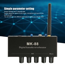 6.5mm Karaoke Mixer Aluminium Alloy Dual Microphone Input Portable Digital TO