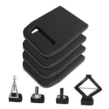 Rubber RV Stabilizing Jack Pads 6.4" x 6.4", 4 Packs Rubber 8.8" x 6.4"