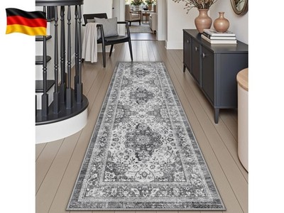 Läufer Flur Teppich 60 x 150 cm, Küchenläufer Lange waschbar rutschfest, Sc