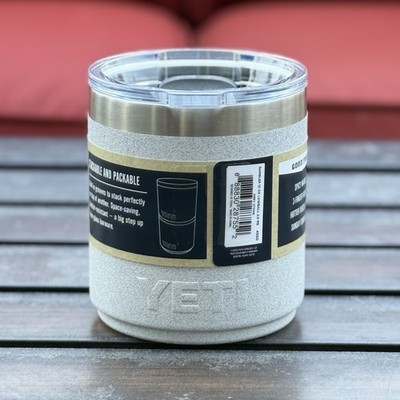 YETI Rambler 10 oz Lowball - GREY STONE - Rare Retired Limited