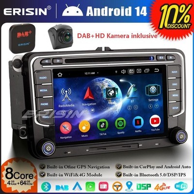 DAB+ CD/DVD Android Autoradio Navi für VW Sharan Skoda Scirocco Fabia Seat CAM
