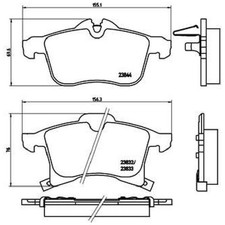 Satz Bremsbeläge Bremsklötze vorne für Opel Meriva A X03 B S10 Zafira id87170