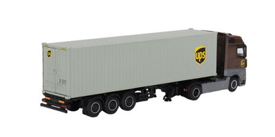 MINI GT MERCEDES-BENZ ACTROS WITH UPS CONTAINER #705 1:64 MGT00705