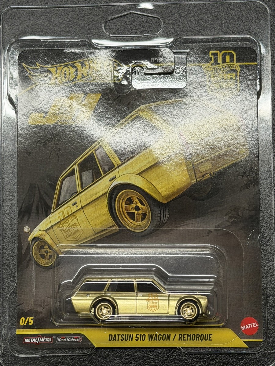 🔥 Chase! Hot Wheels Japan Historics 5 (JH5) Datsun 510 Wagon Gold