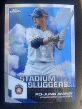 2021 Topps Chrome NPB Nippon Professional Baseball Stadium Sluggers Po Jung Wang