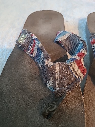 Sanuk Fraid Not Blanket Men's Sandal Size 14 - Imagen 3 de 14