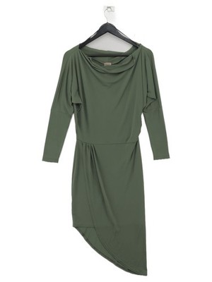 Never Fully Dressed A-Linien Midikleid UK10 in Grün