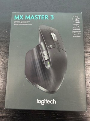 Logitech MX Master 3 Wireless Ergonomic Mouse with Dongle and Cable