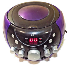 GPX Portable Karaoke Machine J082PR Mic Not Included Discontinued - PURPLE